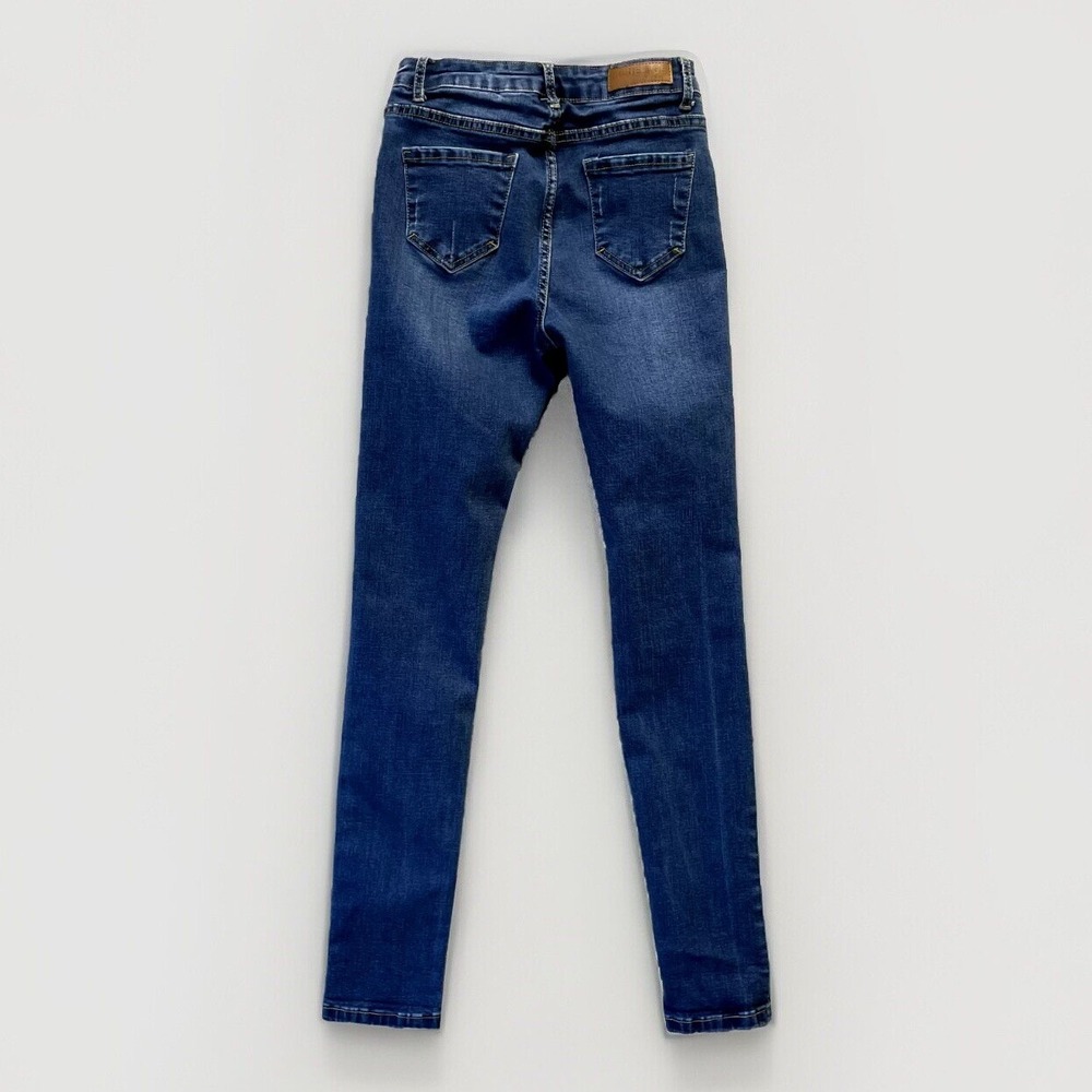 Blue Age Denim Collection Women Size 1 High Rise Skinny Jeans Ripped Distressed - Picture 2 of 13